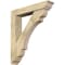 Ekena Millwork Olympic Traditional Rough Sawn Bracket w/ Offset Brace, Douglas Fir, 6"W x 30"D x 34"H BKT0604X30X34OLY01RDF - alternate 1